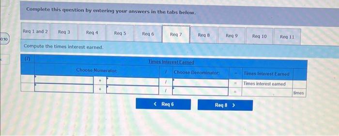 the current ratio and acid-test ratio. Complete this question by entering your