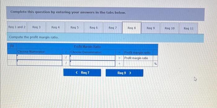 answers in the tabs below. Compute the days' sales uncollected. (6) debt-to-equity