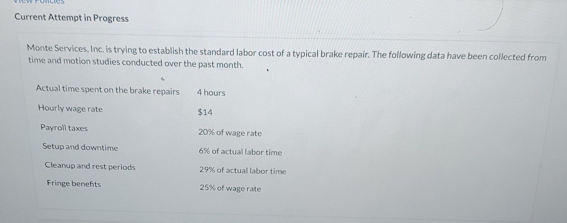  Current Attempt in Progress Monte Services, Inc. is trying to establish