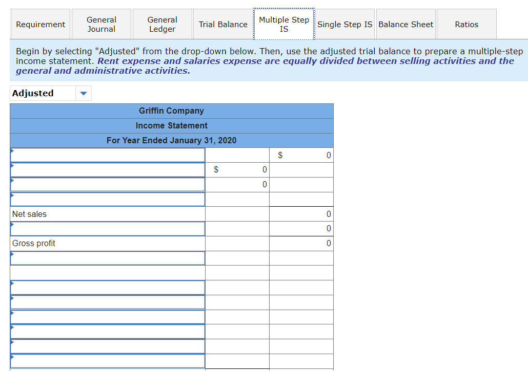 fiscal year-end unadjusted trial balance for Griffin Company is found on the