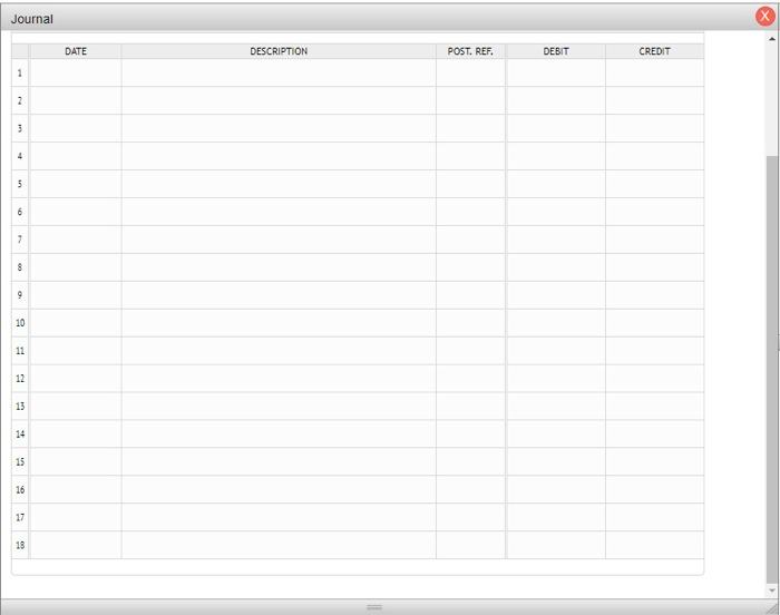 Journal DATE DESCRIPTION POST. REF. DEBIT CREDIT 1 2 3 4
