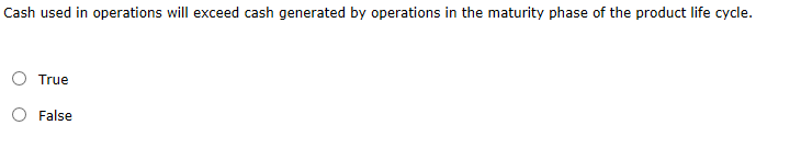  Cash used in operations will exceed cash generated by operations in