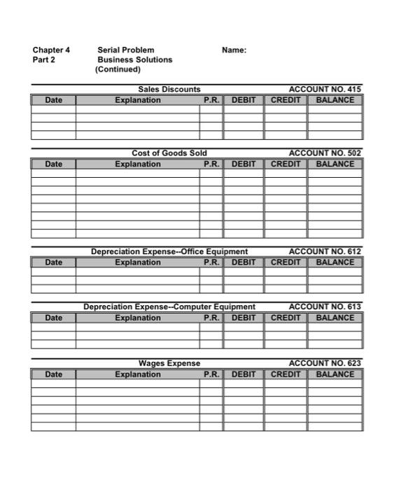 Dividends 403 Computer Services revenue 413 Sales 414 Sales ums and lowance