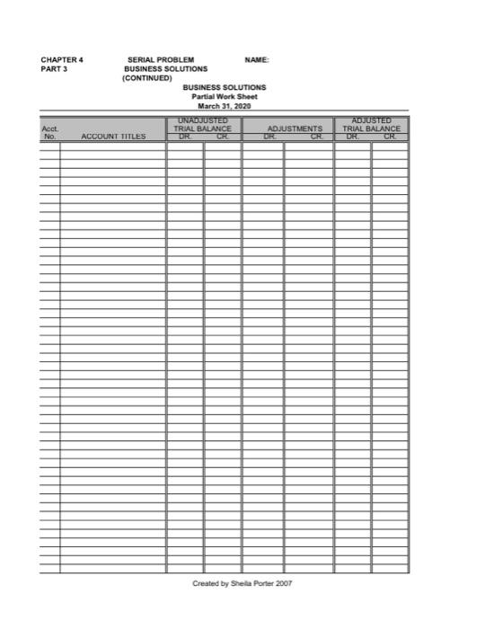 613 Depreciation expense-Computer equipment 623 Wages expense 637 Insurance expense 640 Rentgen