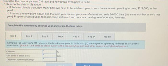 (LO6-1, L06-3, L06-4, L06-5, L06-6, LO6-8] Northwood Company manufactures basketballs. The company