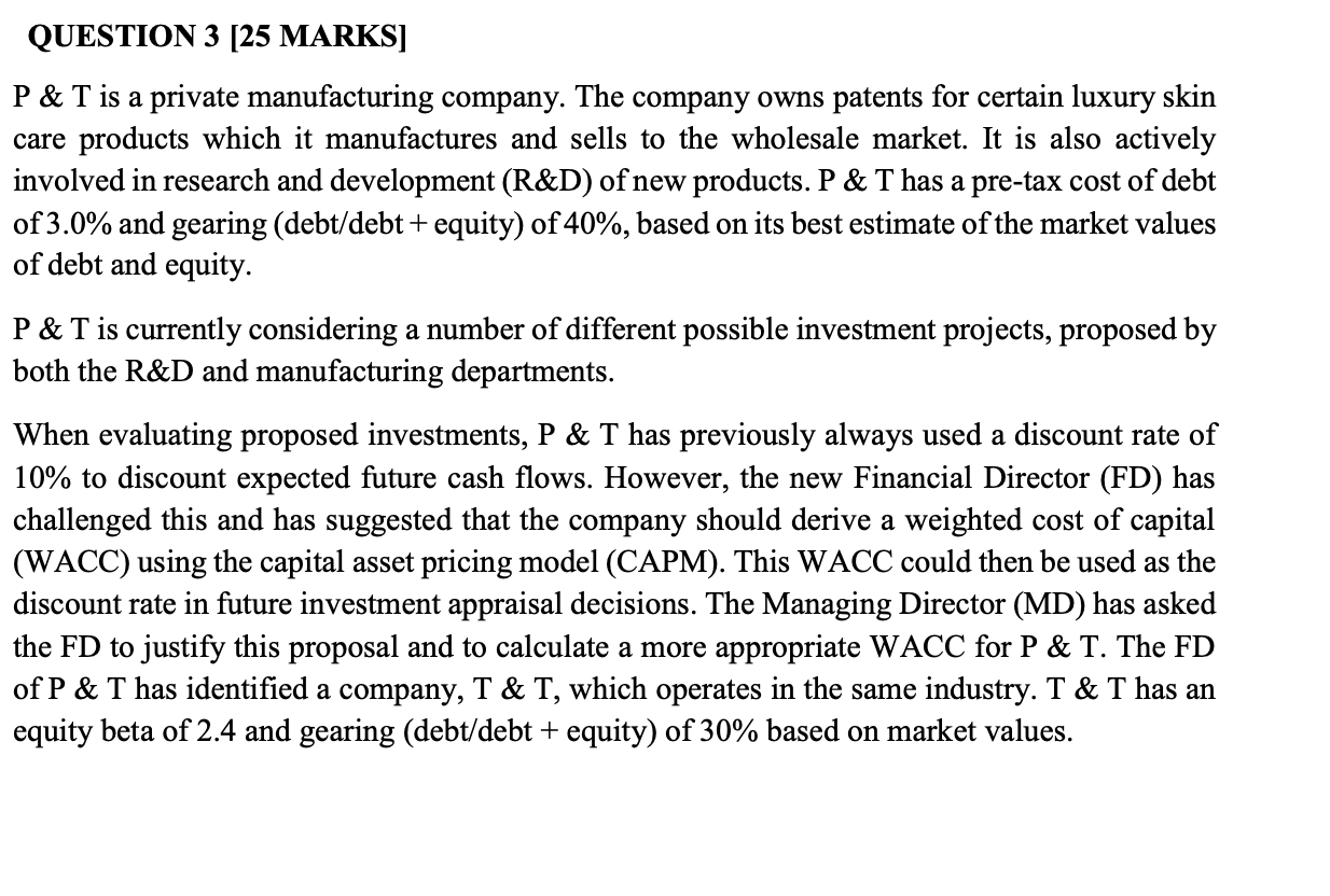  Additional information: The long term market risk premium can be assumed