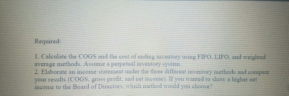 differents tables. and the last required in another different table. Problem 2