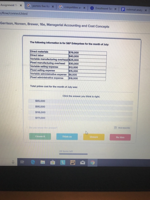  Assignment 1 x G porters five fox G competitive ar x