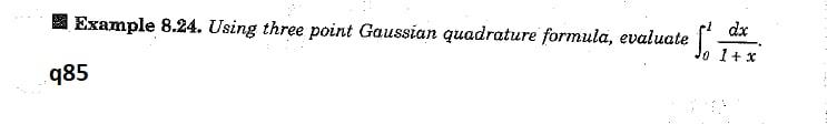 I need the answer as soon as possible Example 8.24. Using three
