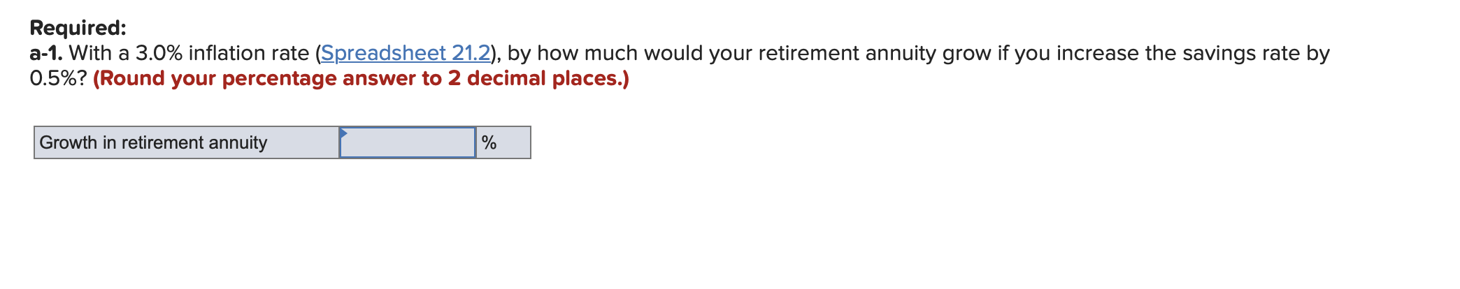 inflation rate by how much would your retirement annuity grow if you