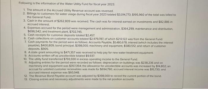 cash flows. i have completed all the journal entries and the statement