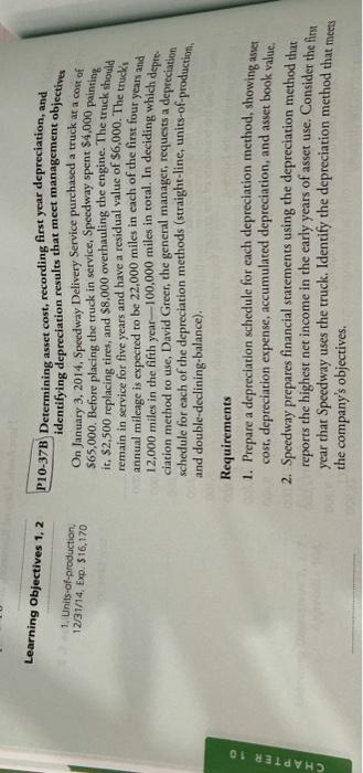 Please answer this question in detail please! Learning Objectives 1, 2 1.