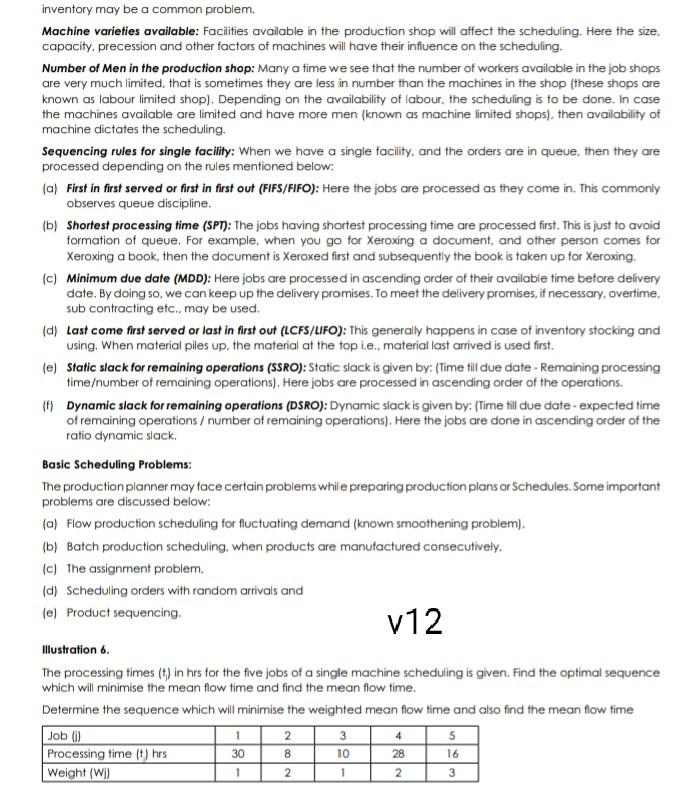  inventory may be a common problem. Machine varieties available: Facilities available