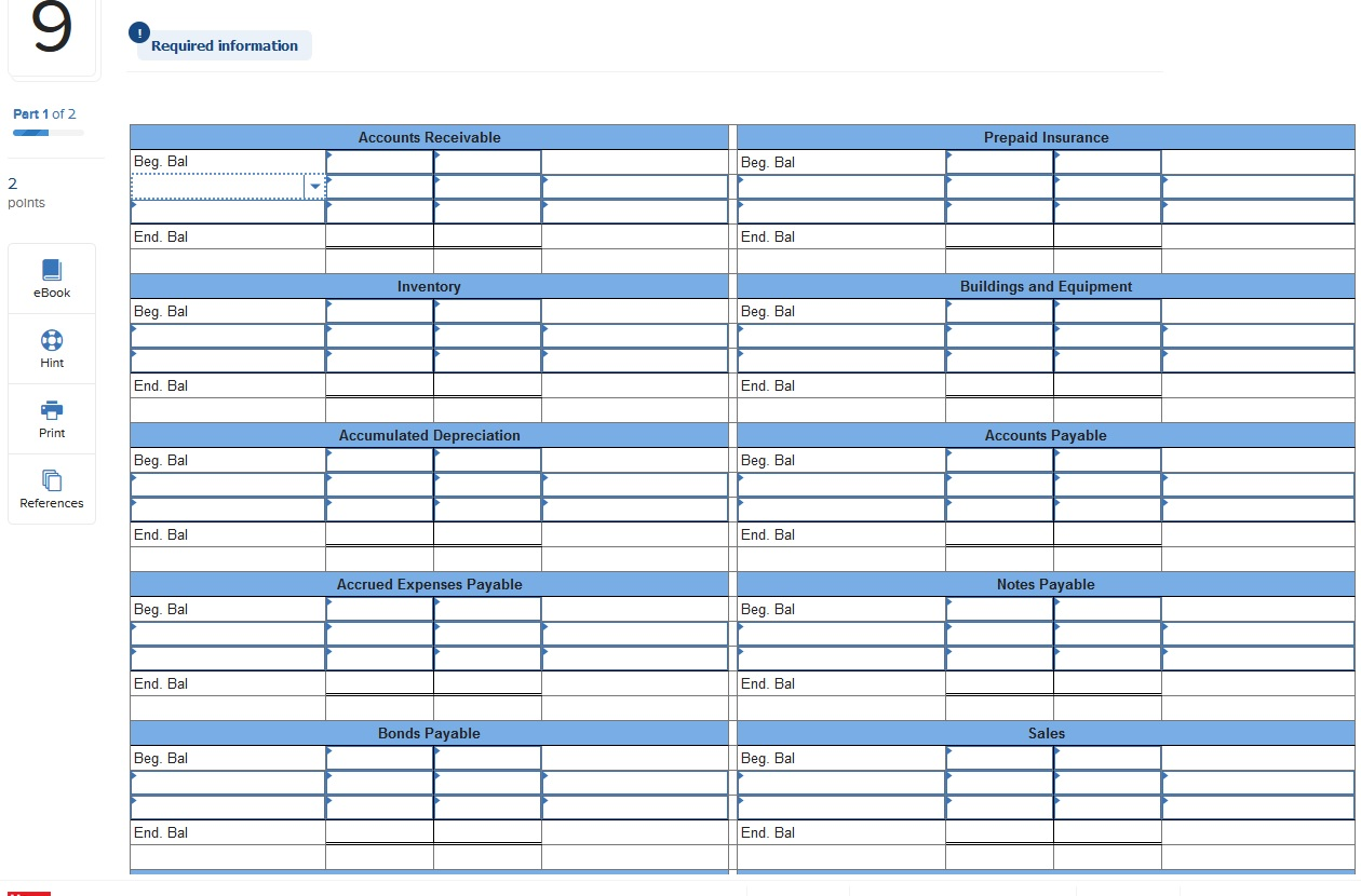 cash flows;T-account method [LO21-8] Appendix B [The following information applies to the