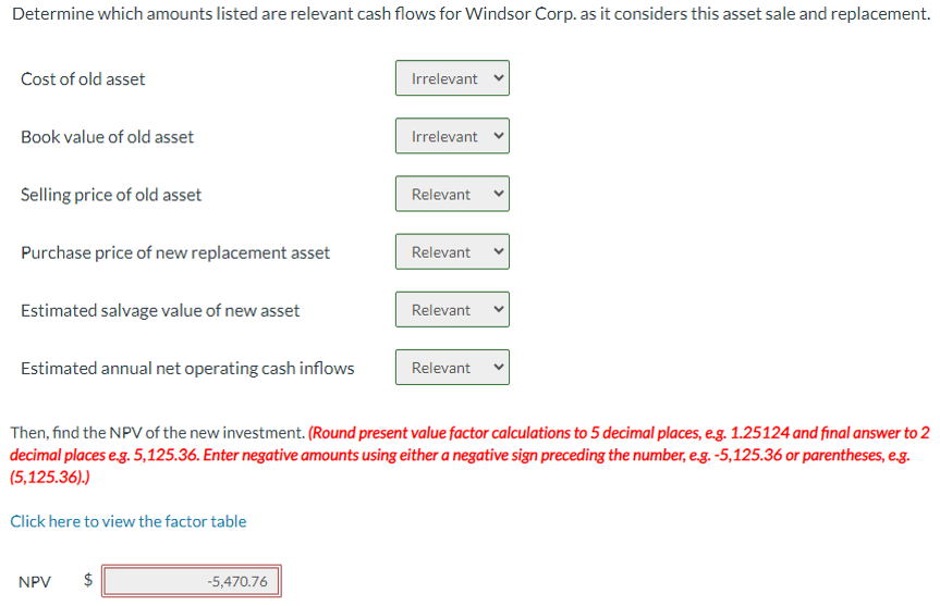 equipment that will operate more efficiently. The following amounts may be relevant