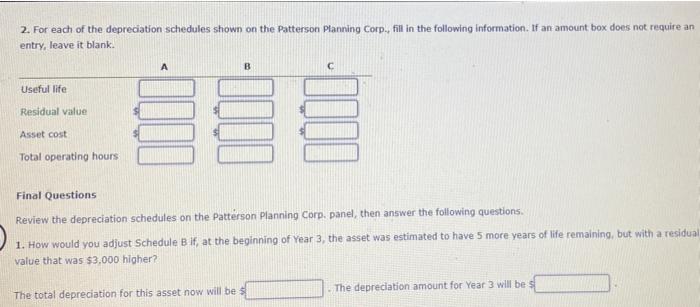 You have been hired by Patterson Planning Corp. an events planning company