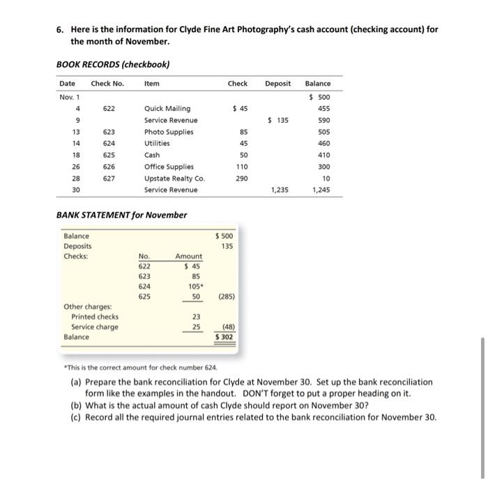  This is all the information 6. Here is the information for