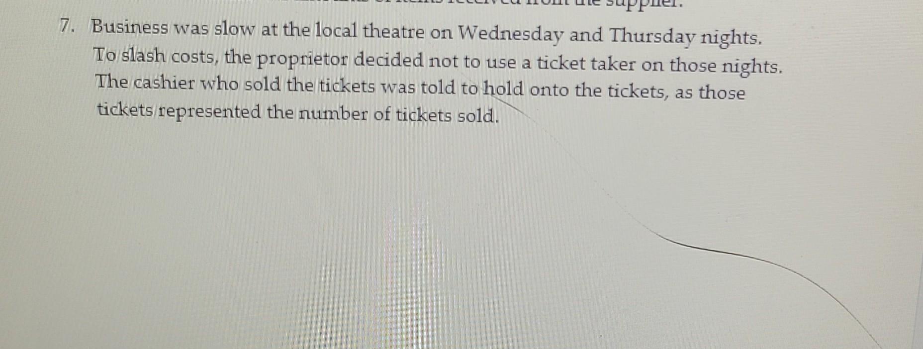 the internal control procedures that were overlooked in the following situations. If