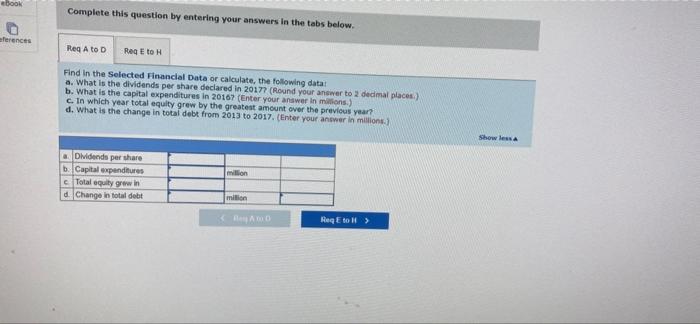 2017 annual report of Campbell Soup Company Required: Find in the Selected