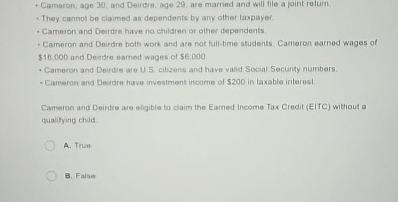 They cannot be clamed an dependunts by ary dher laxpayer\ Cameions