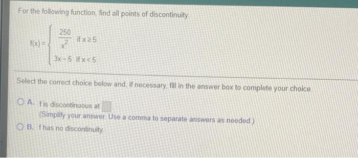 use the symbol oo or - oo where appropriate. lim X-6 3x