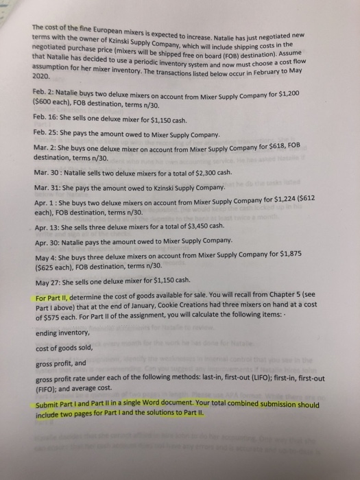 Creations (Chapters 5 and 6) This assignment is a continuation of the