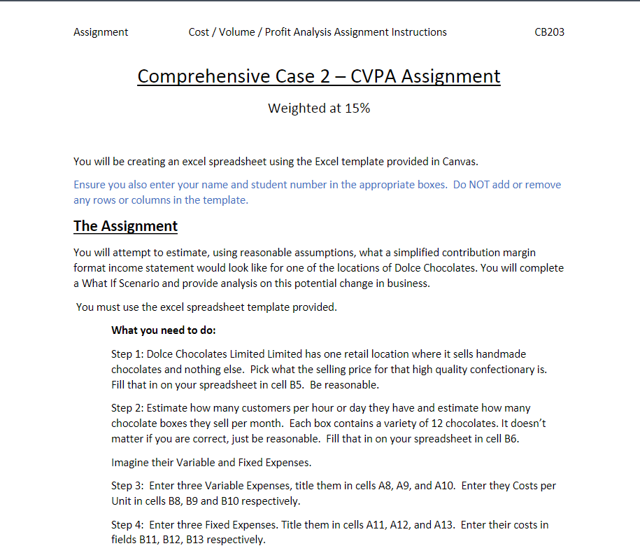 I need help with this Comprehensive case in accounting. please provide an