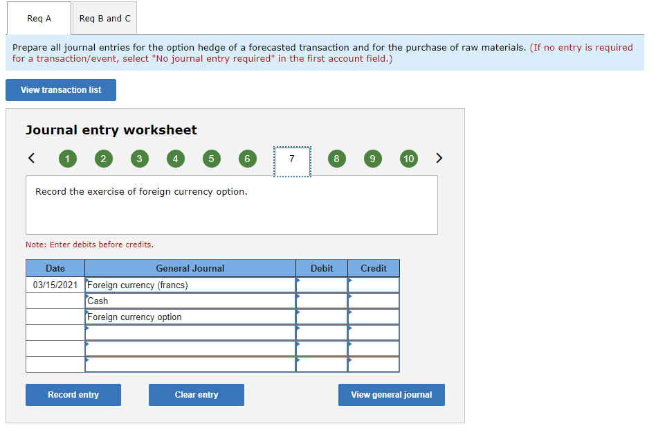 franc. The spot rate increases to $0.624 at December 31, 2020, causing