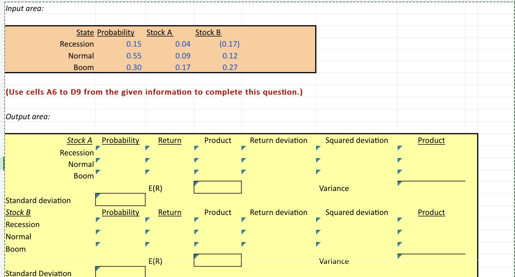  Accessibility tab summary: Students please use the information below to complete