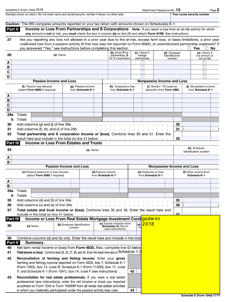 were grantors of or transferors to) a foreign trust in 2018. Rons