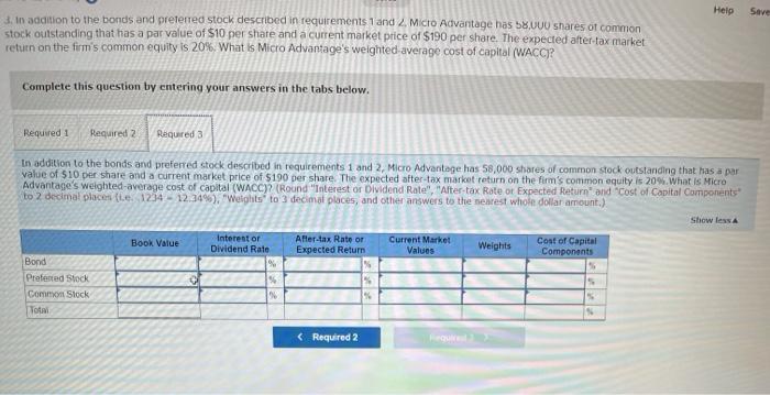 the following three questions, Required: 1. Micro Advantage issued a $5,450,000 par