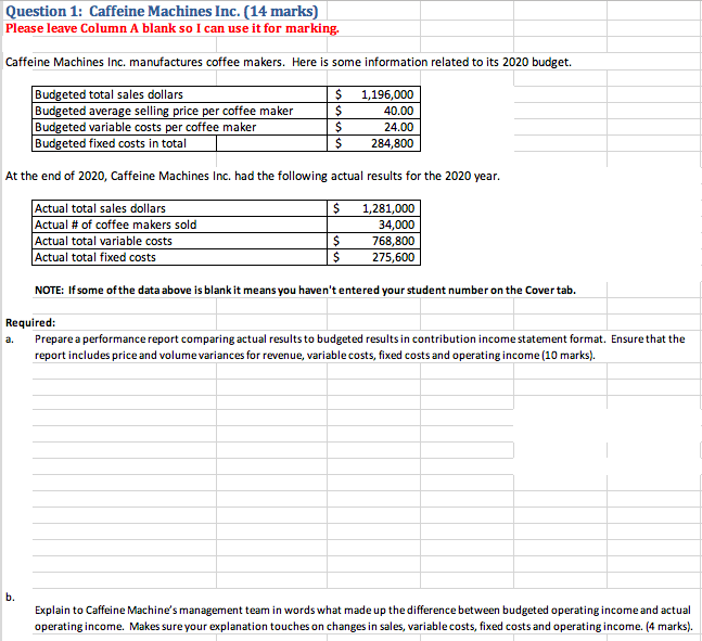 Your help is much appreciated. Thank you tons! Question 1: Caffeine