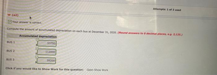In recent years, Concord Transportation purchased three used buses. Because of frequent