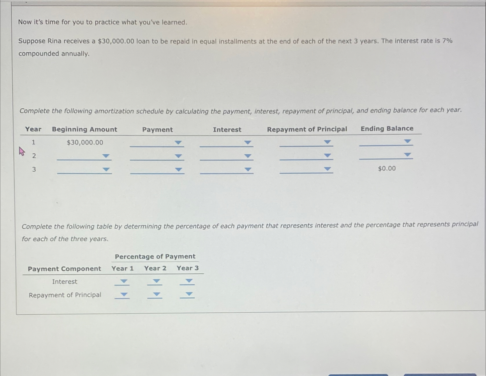  Now it's time for you to practice what you've learned. Suppose