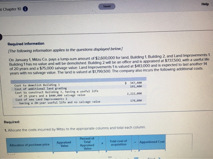  t Chapter 10 Saved Help Required information (The following information applies