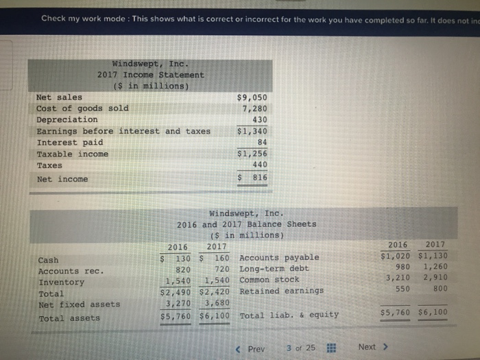  Check my work mode : This shows what is correct or