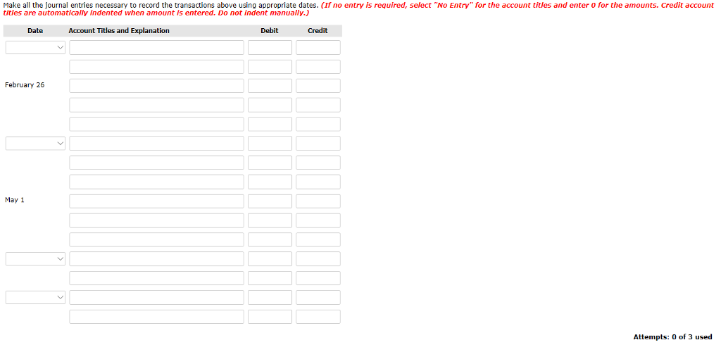 Pina Corporation. The company uses the periodic inventory system. 1 On February