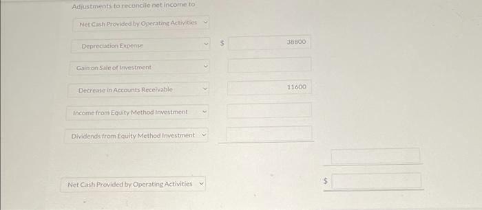flows, noted the following items occurring during 2020 that might affect cash