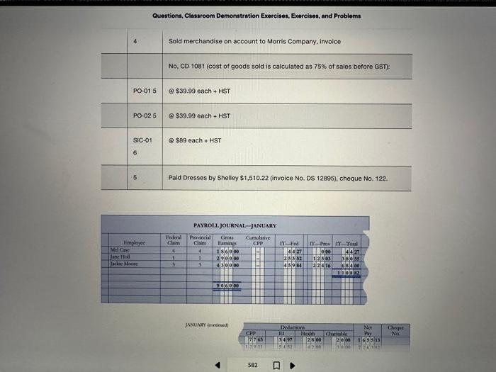 subsidiary ledgers as of February 28: Payroll is paid monthly, and employee