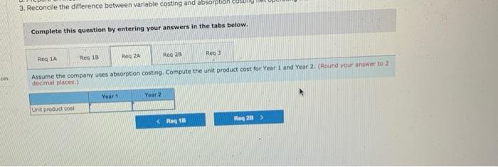 The following information pertains to each of the company's first two years