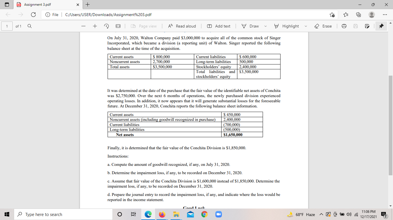 O PDF Assignment 3.pdf + O o File | C:/Users/USER/Downloads/Assignment%203.pdf :