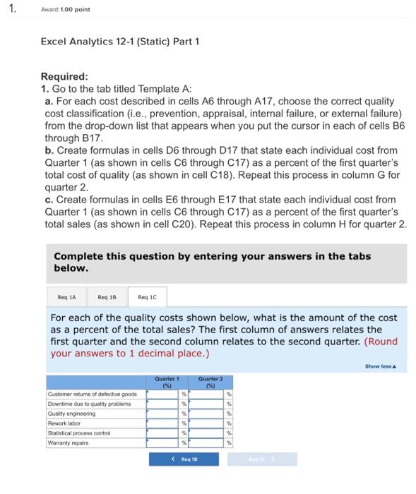 process has been plagued by chronic quality control problems. To help address