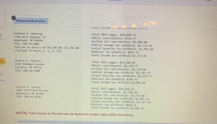 to the questions displayed below) Leda Inc. is located at 433 Augusta