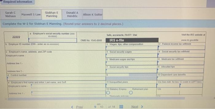the following employees of Leda Inc as of December 31, 2019 Sarah