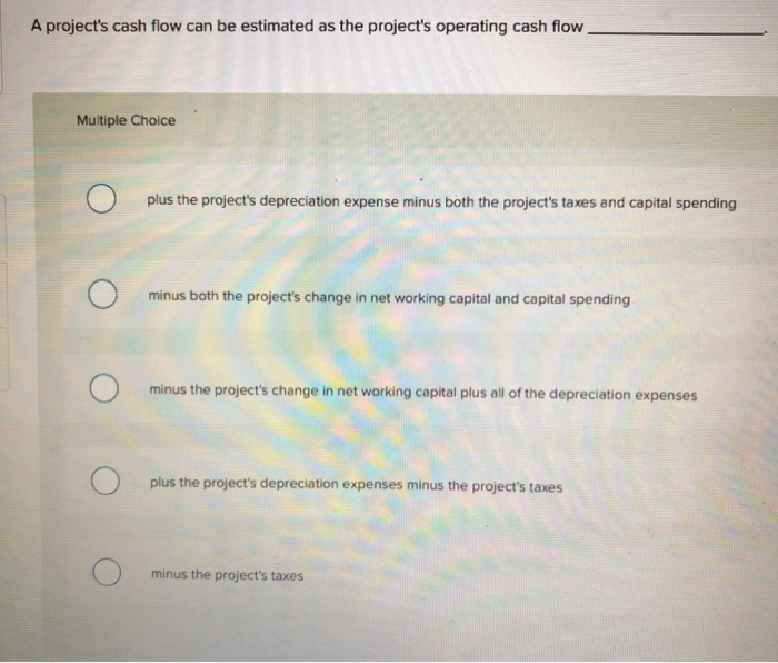 working capital requirements can affect the cash flows of a project every