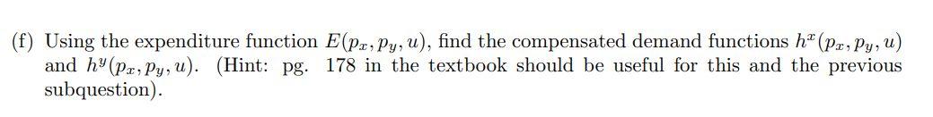 goods, x and y:U(x,y)=x0.25y0.75. (a) Suppose the price of goodx is 10