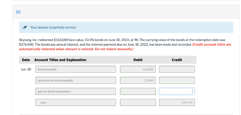 what is the gain on bond redemption? please show work (b)