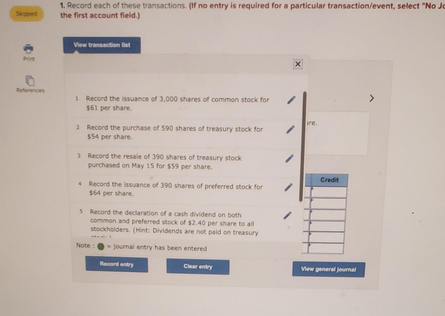 effect on the balance sheet equation (LO10-2, 10-3, 10-4, 10-5) [The following