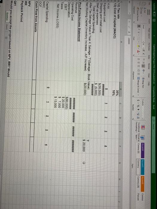 11. Learning Objectives Develop proforma Project Income Statement Using Excel Spreadsheet 5.
