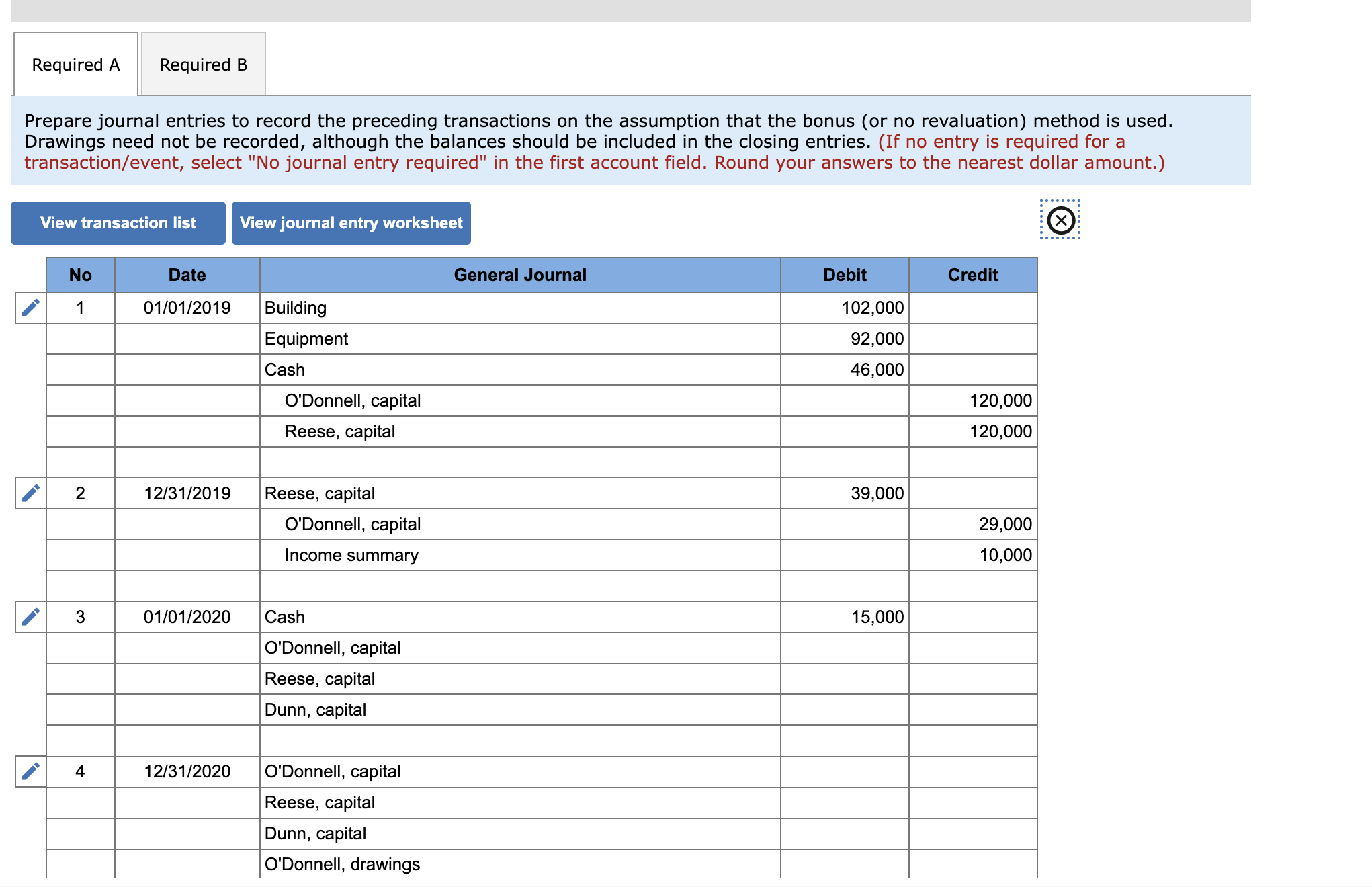 & & & Reese, capital & & \\ \hline & & &